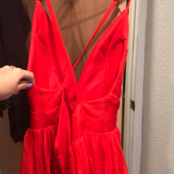 red prom dress - Picture 2 of 5
